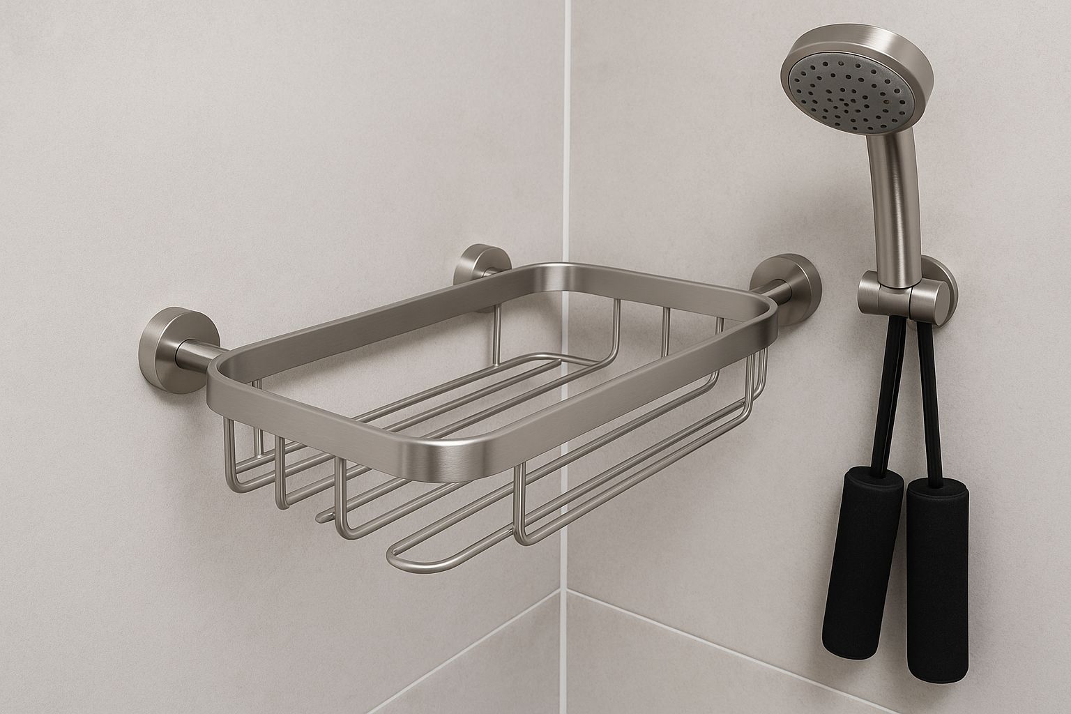 Nærbilde av et skinnende, rustfritt stålbeslag som reflekterer lys.